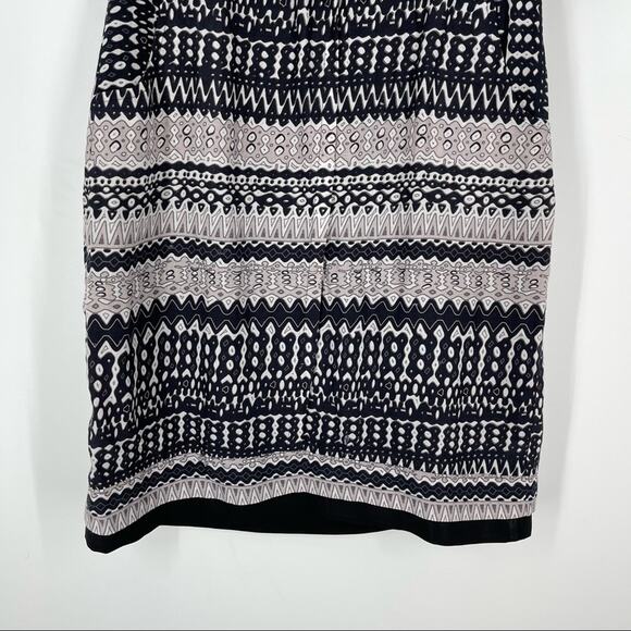 Arrow Mini Dress Gray Geometric Print Size Small Pockets - Picture 7 of 10